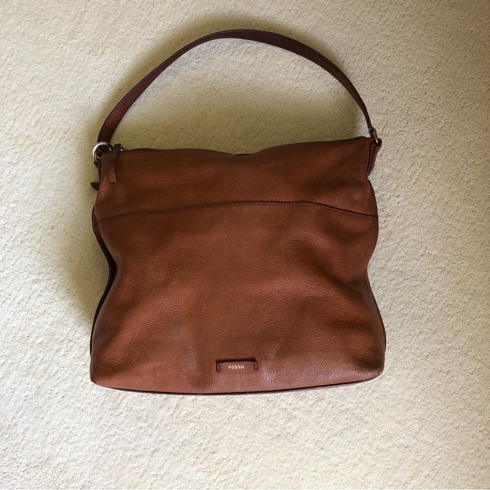 Fossil leather hobo shoulder bag